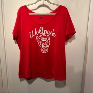 Russell Athletic Red Wolfpack Graphic Tee